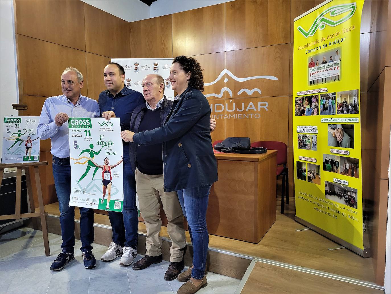 Fermín Cacho, José Antonio Oria, Miguel de Miguel y Ana Peinado.