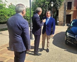 Jesús Estrella, Paco Carmona y Antonio Sanz.