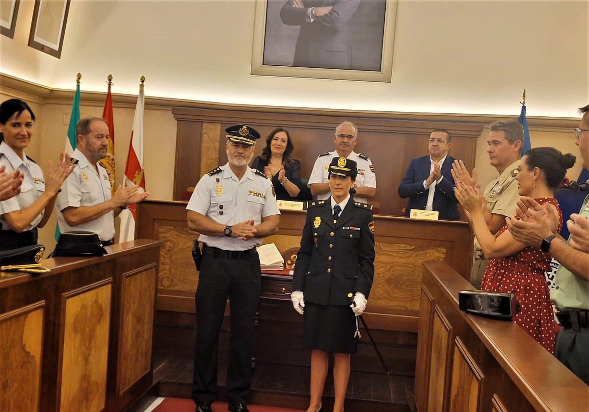 María Dolores Regidor, nueva jefa de la Policía Nacional de Andújar