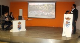 Presentación esta mañana del proyecto en la Casa Municipal de Cultura.