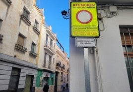 Cartel de corte de tráfico en Juego Pelotas.