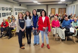 Las responsables de los organismos responsables, en el acto de inauguración.