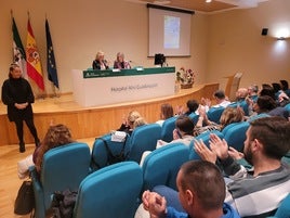 Desarrollo de las jornadas hoy en el hospital.