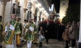 La Providencia, a su paso por la plaza de Santa María.