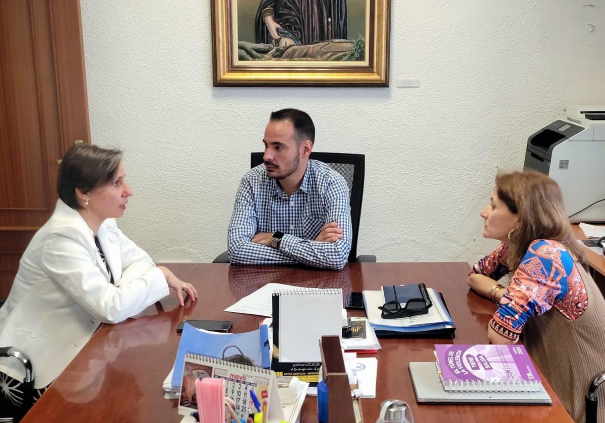 Soledad Aranda esta mañana en el Consistorio arjonillero.