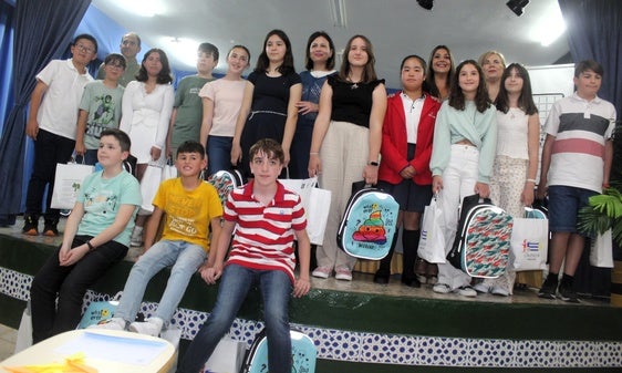 Ganadores del concurso matemático.