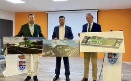 Luis Villa, Francisco Téllez y Francisco Carmona en la presentación.