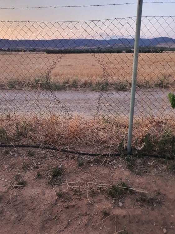Alambrada rota en el Camino del Quemadero 2.