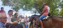 Recuerdo esta mañana a Juan Hermosilla en la carrera de cintas.