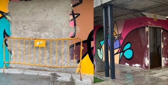 Polémica por la 'profanación' de un mural de Belin en Andújar