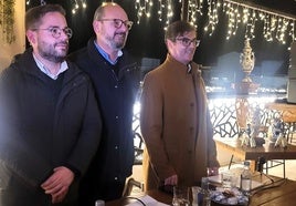 Tomás de Jesús Porras, Pedro José López y Juan Carlos Rodríguez.