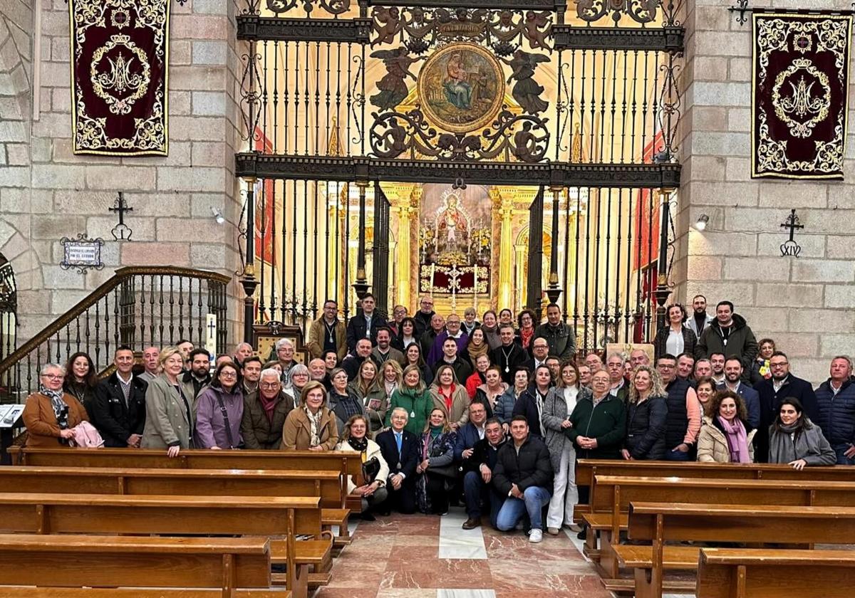 Asistentes a la Asamblea de Cofradías en el Santuario.