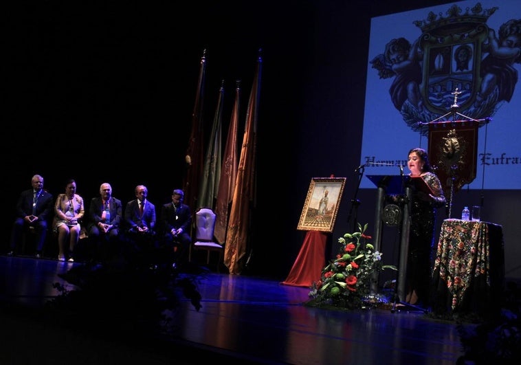 Mercedes Fernández en su alocución de este viernes.