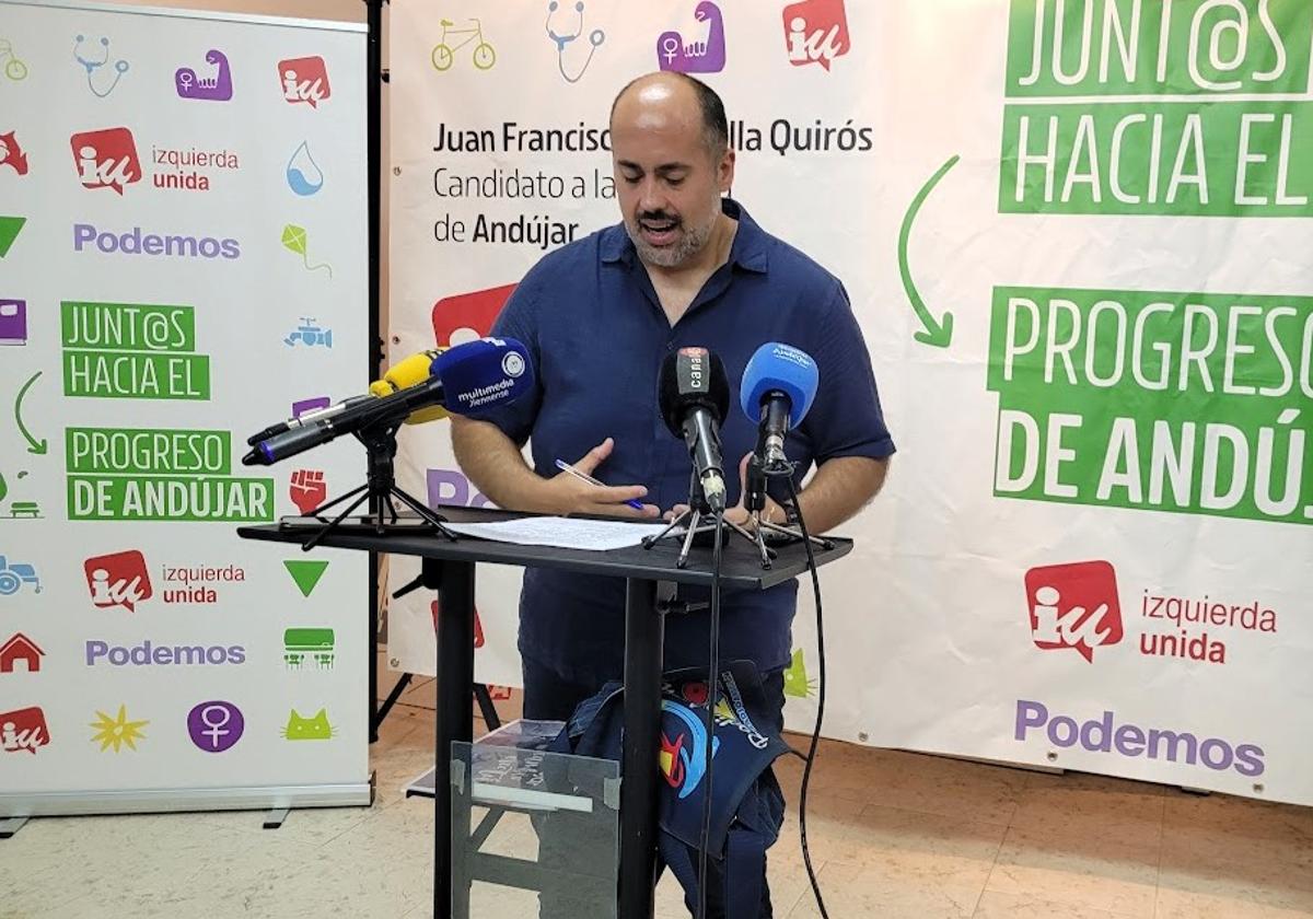 JUAN FRANCISCO CAZALILLA DURANTE SU COMPARECENCIA.