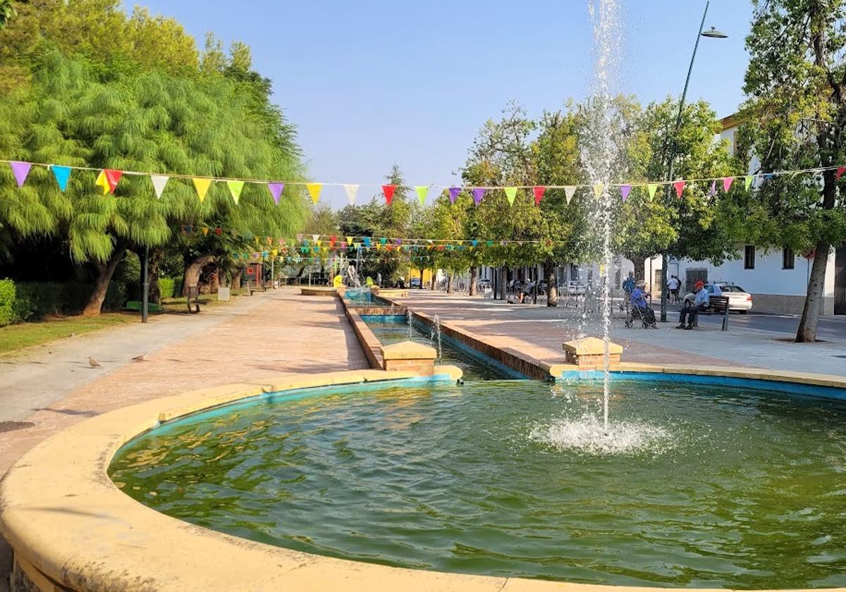 LA ZONA DEL PARQUE SE HA ENGALANADO PARA LA OCASIÓN.