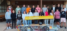 Integrantes de la expedición que irá a la Shell Eco-Marathon de Polonia.