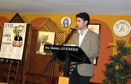 ANTONIO MARTÍNEZ LOZANO DURANTE SU ALOCUCIÓN.