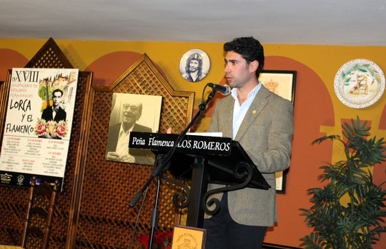 ANTONIO MARTÍNEZ LOZANO DURANTE SU ALOCUCIÓN.