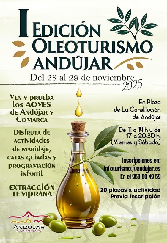 El Ayuntamiento de Andújar organiza la I Edición de Oleoturismo