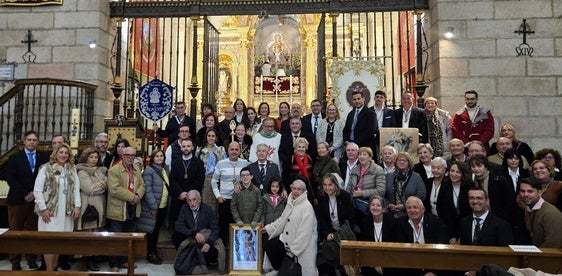 Representantes de las hermandades en el templo de la Basílica.
