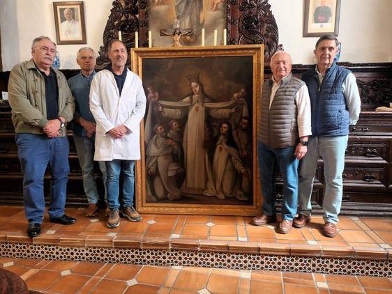 La obra pictórica La Virgen de la Merced regresa a la iglesia de Santa María