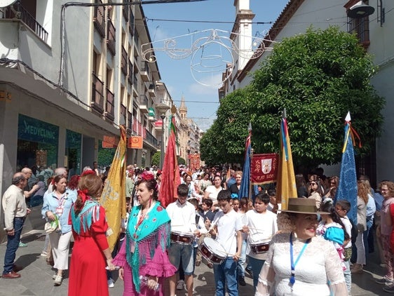 Esplendorosa romería escolar por las calles de Andújar