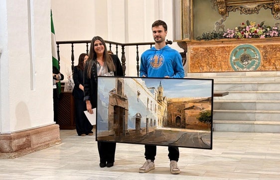 El artista granadino Adrián Marmolejo gana El XV Certamen de Pintura Rápida al Aire Libre 'Luis Aldehuela'