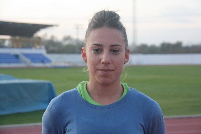 Mª de la Cabeza Navas, atleta del club Unicaja Atletismo: "Mi objetivo es lograr el oro en el próximo Campeonato de España"