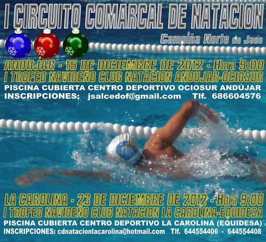 Andújar acoge el primer trofeo de Navidad de Natación