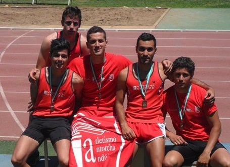 Cuatro atletas del Club Atletismo Antorcha suben al podio en el Campeonato de Andalucía de pruebas combinadas