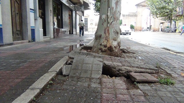 El PSOE denuncia el progresivo deterioro de la Corredera de Capuchinos