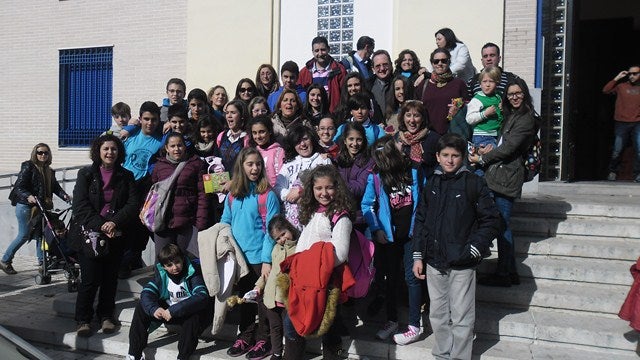 El grupo Mies San Bartolomé presentes en la celebración de San Juan Bosco en Málaga