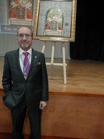 Bonoso Latorre realiza el cartel del 30 aniversario de la peña Aires de Romería