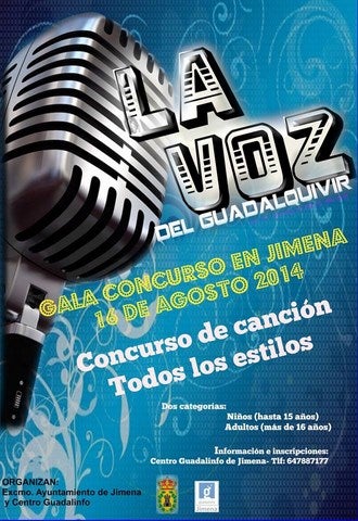 Jimena organiza el concurso de jóvenes talentos 'La Voz del Guadalquivir'