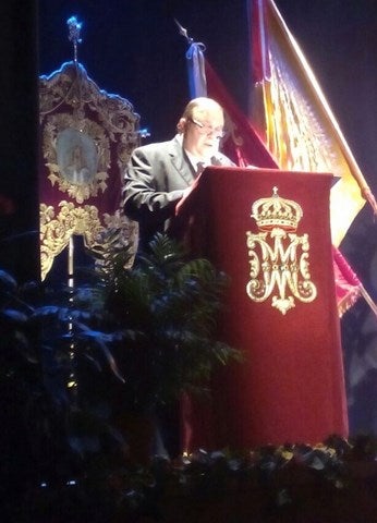 Alfredo Ybarra pregona con su lirismo a la Virgen de la Cabeza en Arjonilla