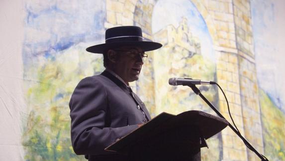 Mario Moraga durante la pronunciación de su pregón. 