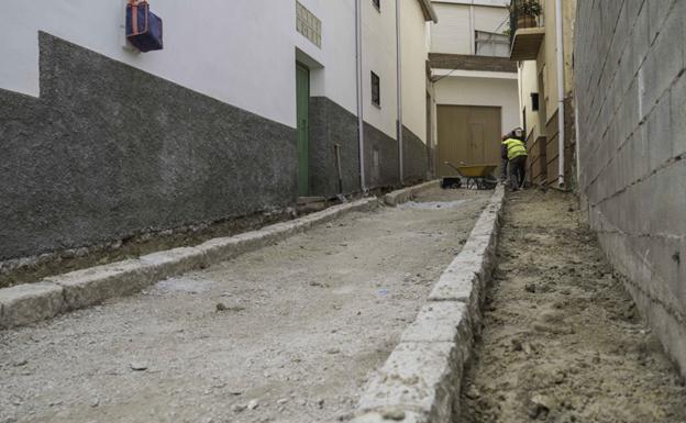 Calle Jazmín en obras