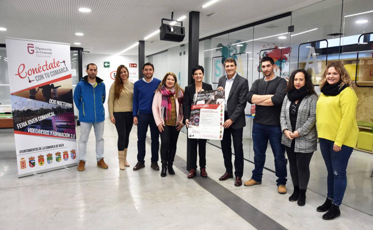Reunión de concejales de la comarca con el alcalde de Baza, Pedro Fernández 