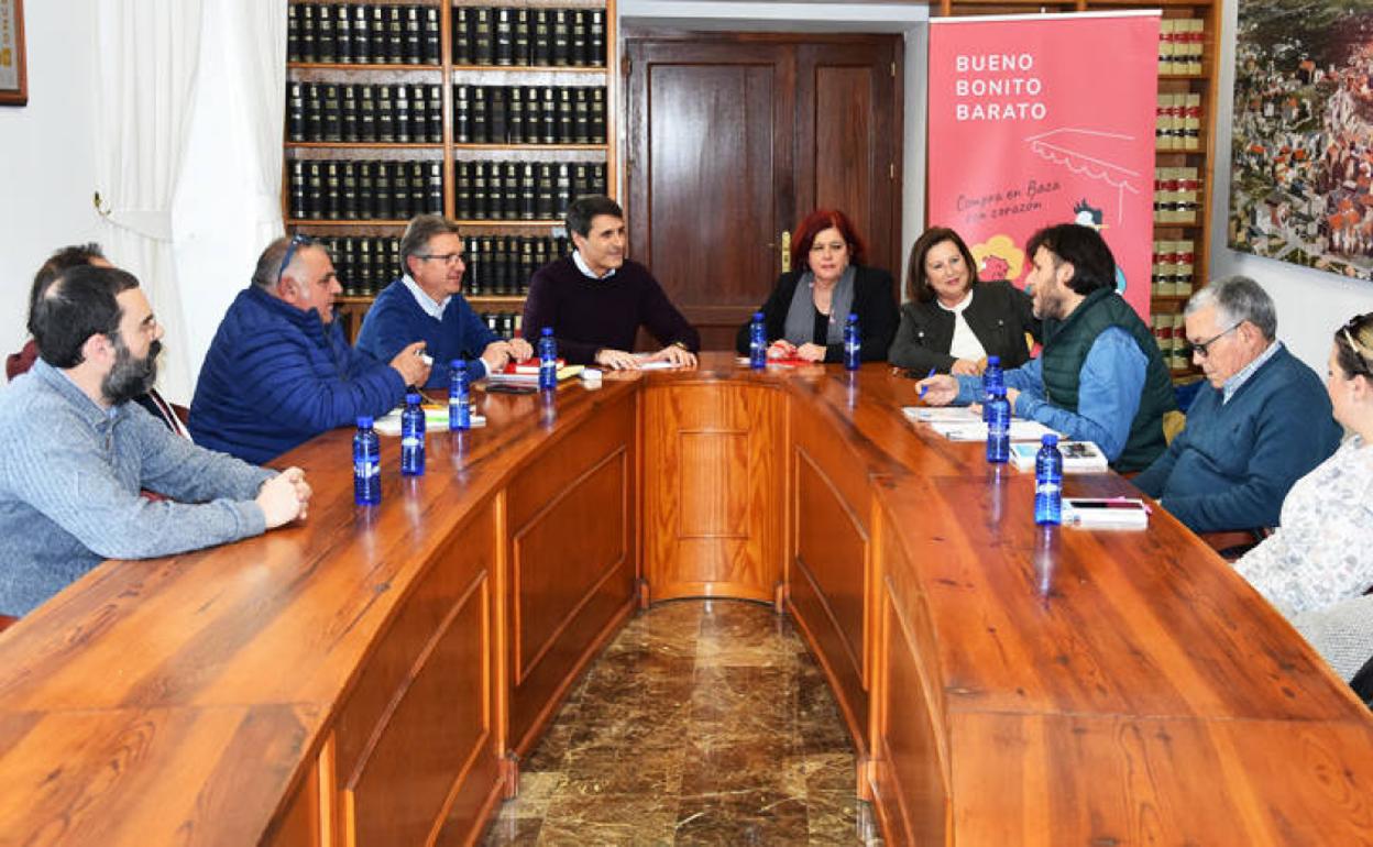Reunión celebrada esta tarde en Baza 