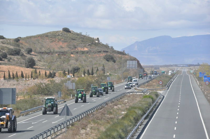 Decenas de tractores marcharon en el norte de la provincia.