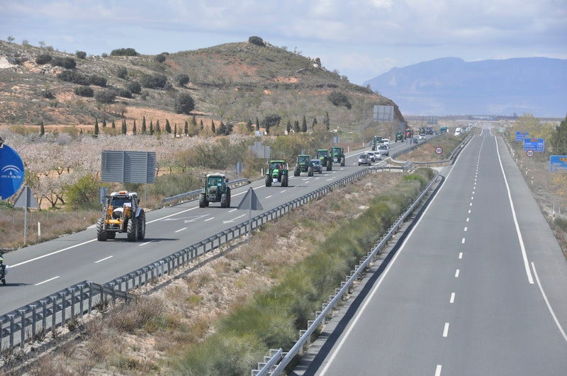 Decenas de tractores marcharon en el norte de la provincia.