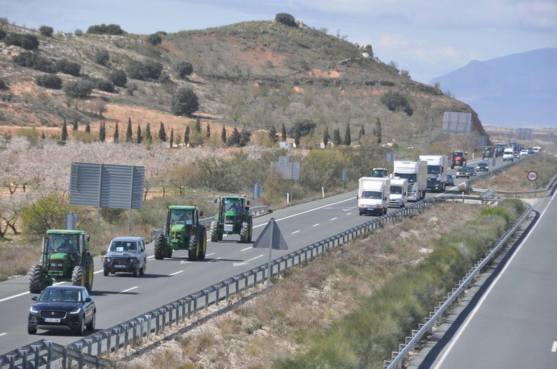 Decenas de tractores marcharon en el norte de la provincia.