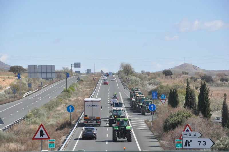 Decenas de tractores marcharon en el norte de la provincia.