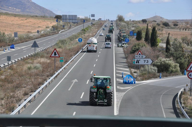 Decenas de tractores marcharon en el norte de la provincia.