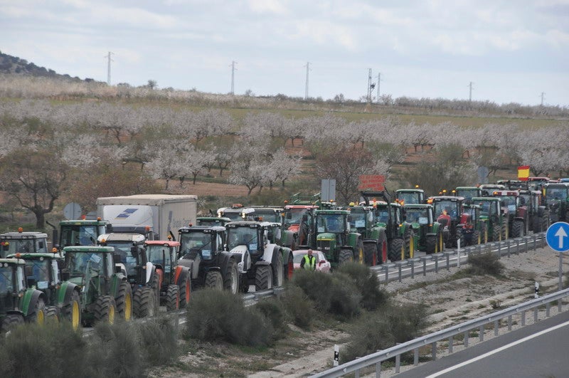 Decenas de tractores marcharon en el norte de la provincia.