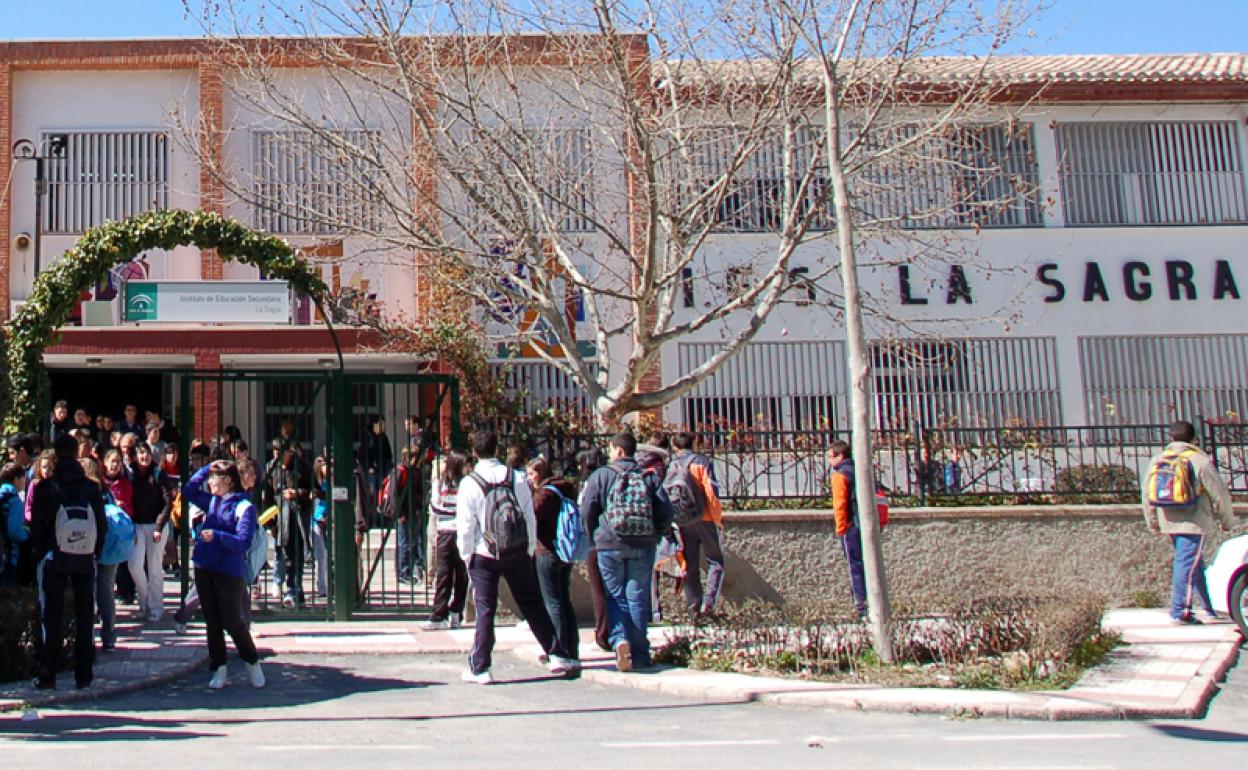 IES La Sagra, Huéscar foto de archivo 