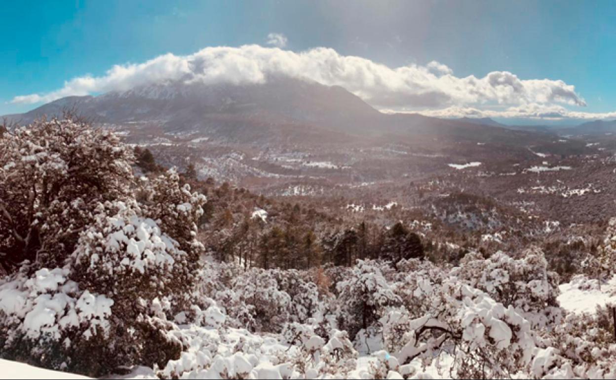 Preciosa imagen de la comarca de Huéscar tras las nevadas