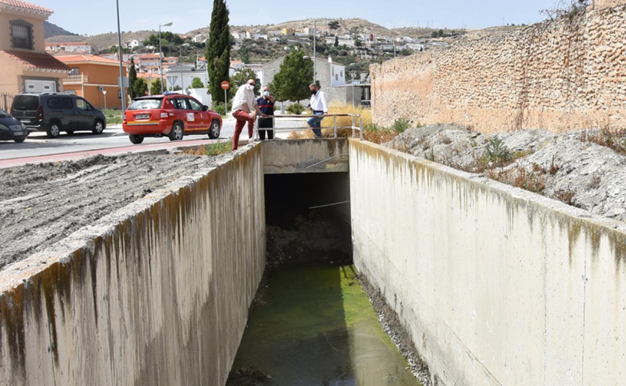 Final del encauzamiento de la rambla de Razalof 