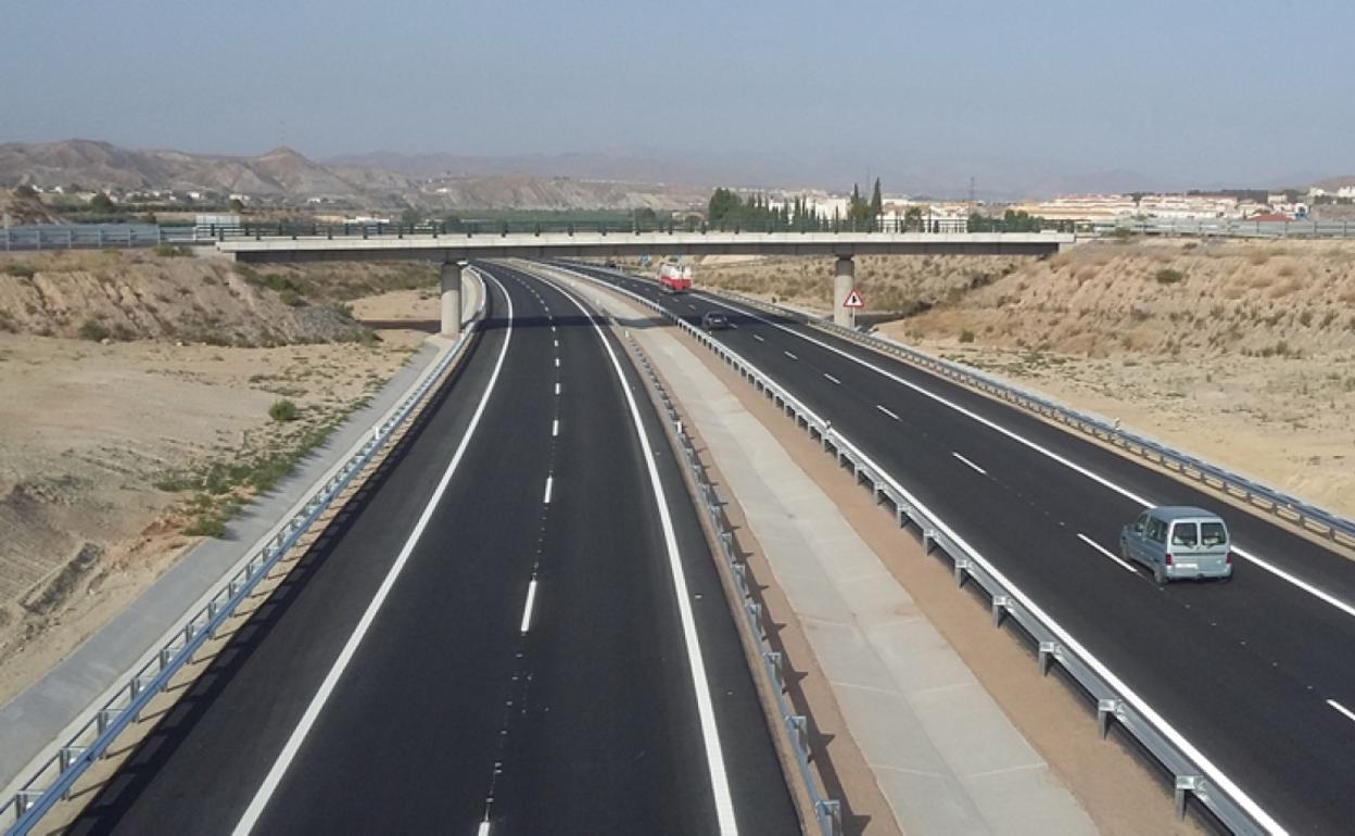 Un tramo de la Autovia del Almanzora en la provincia de Almería 