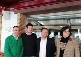 Francis Rodriguez, Roberto González, Miguel Ángel Azor y María José Martín